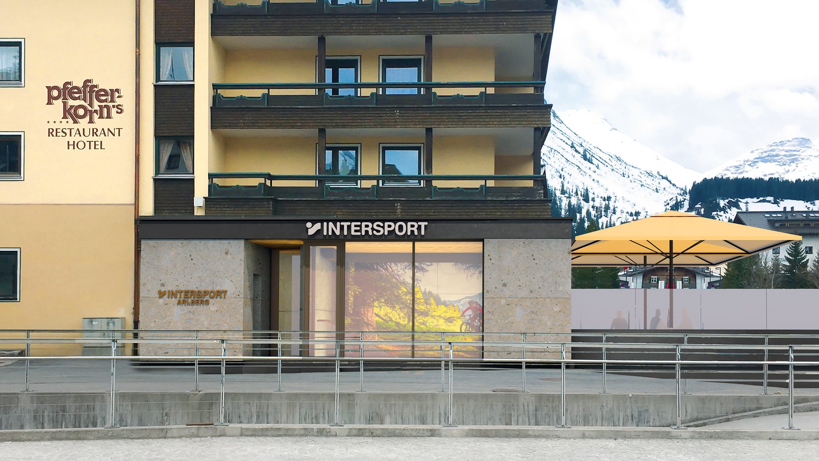 Schau vorbei! Neuer Verleih im Intersport Shop an der Rüfikopfbahn in Lech